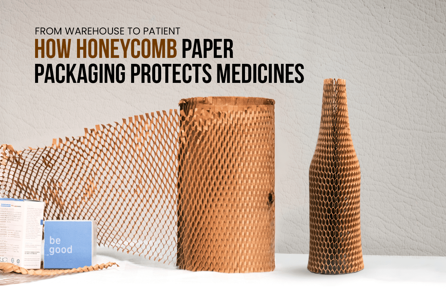 Honeycomb Paper Packaging protects medicines